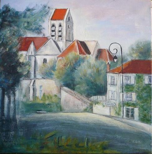 Eglise d'Auvers S/Oise - Christine Bataille