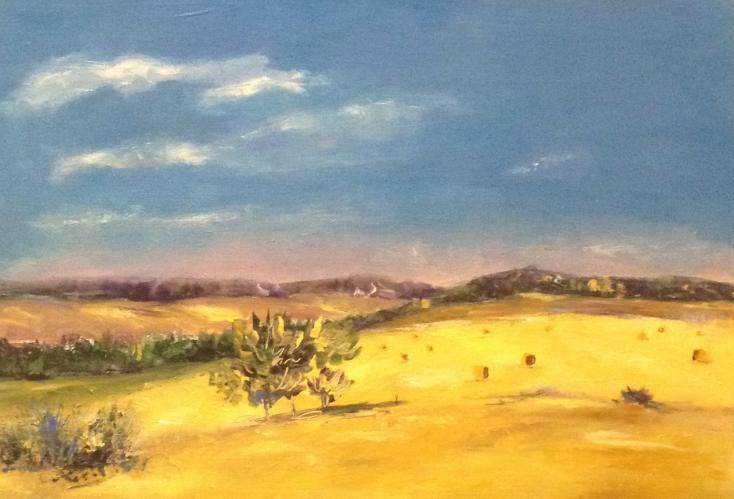 Paysage du Vexin - Christine Bataille - Cliquer pour afficher en grand