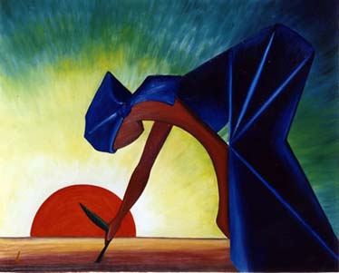 Africaine En Bleu - Claude Lucas