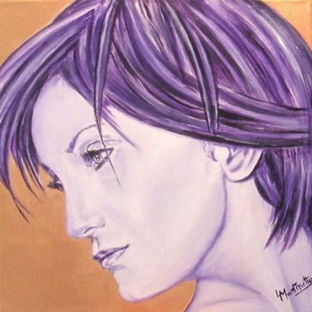 Patricia Kaas en mauve - Laure Martinetto