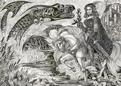 GILGAMESH AND THE DRAGON - Alexandra Dvinitninova