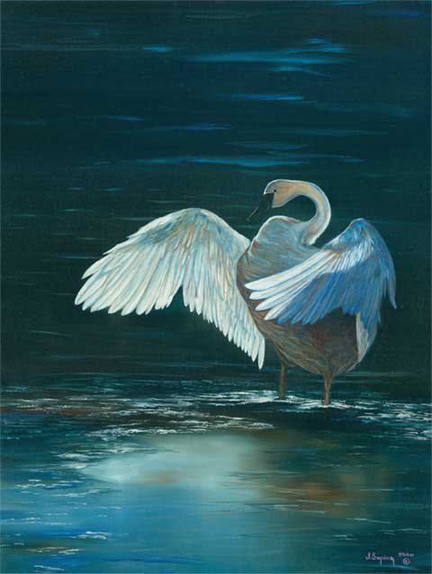 The Swan (SOLD) - Visionary Imagist