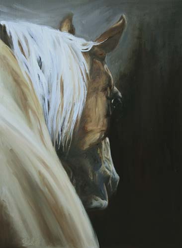 Tête cheval alezan - Bénédicte Gelé