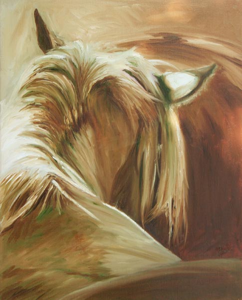 Cheval vue de dos - Bénédicte Gelé