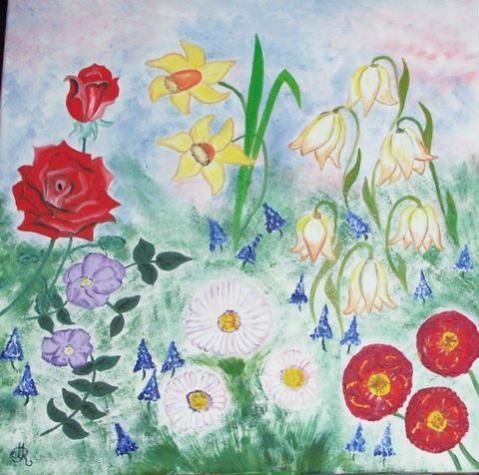 fleurs diverses - Marie-Hélène Rossius
