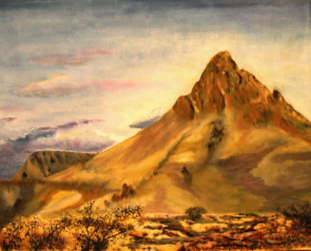 Mitre Peak Aglowing - Leon Bayless - Click to enlarge