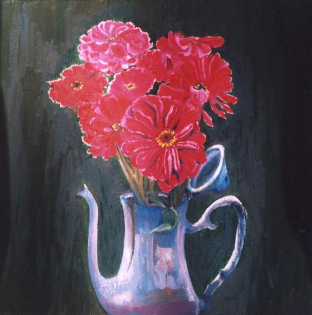 Silver Tea Pot - Leon Bayless - Cliquer pour afficher en grand