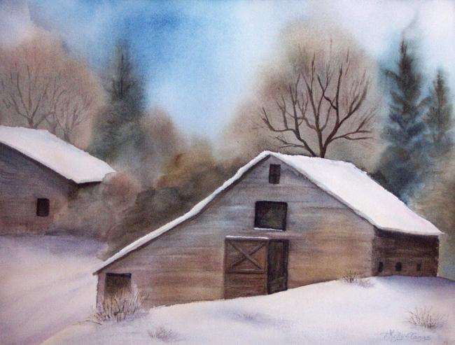Homestead in Winter - Teresa Kelly-Tagas - Click to enlarge