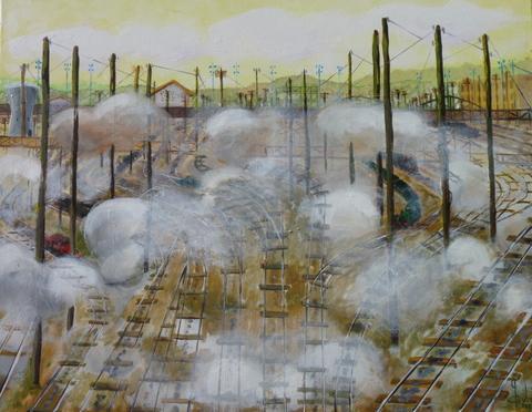 chemin de fer à vapeur - Georges Gubert