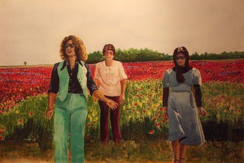 Été, champs de coquelicots - Georges Gubert