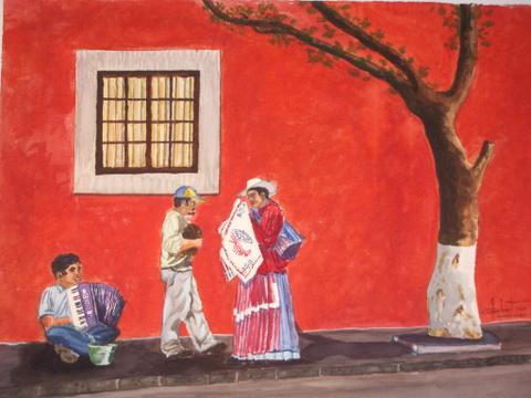 Indiens à Querétaro - Georges Gubert