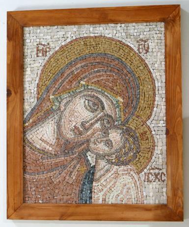 Mother of God mosaic - Natalia Pakhomova