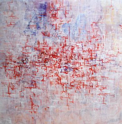 Red and blue city - Eric Brandy