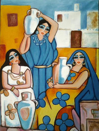 porteuses des jarres - Ahmed Salah Bara