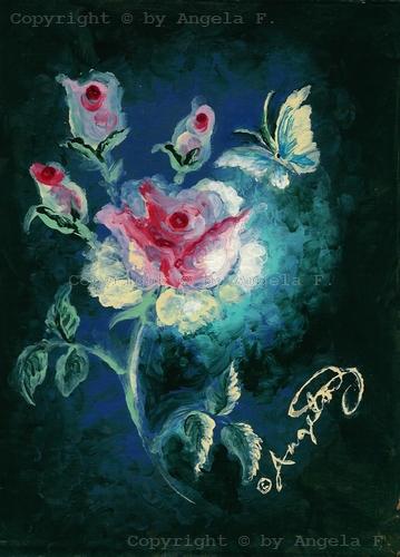 The Finger-Painted Rose - Angela F.