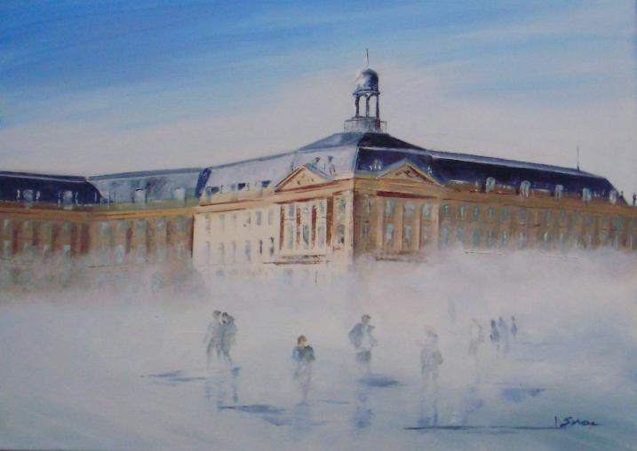 La Bourse du Commerce, effet de brouillard - Daniel Serrec - Cliquer pour afficher en grand