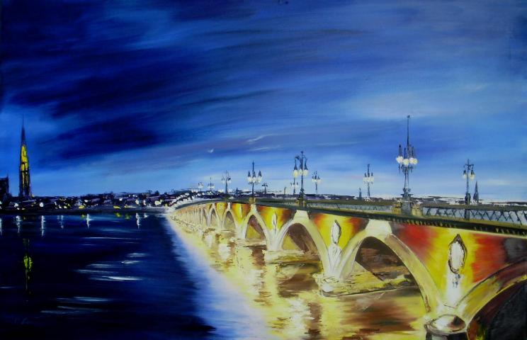 Nuit sur la rive Gauche - Daniel Serrec - Cliquer pour afficher en grand