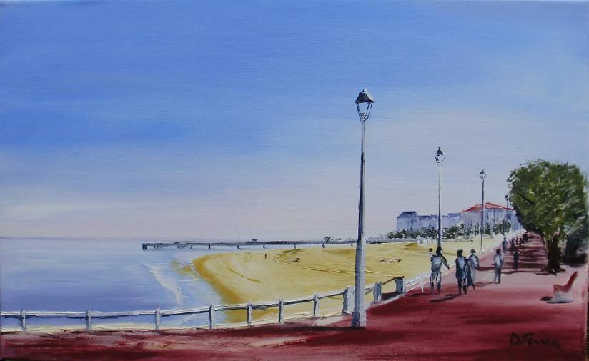 Promenade à Arcachon - Daniel Serrec - Cliquer pour afficher en grand