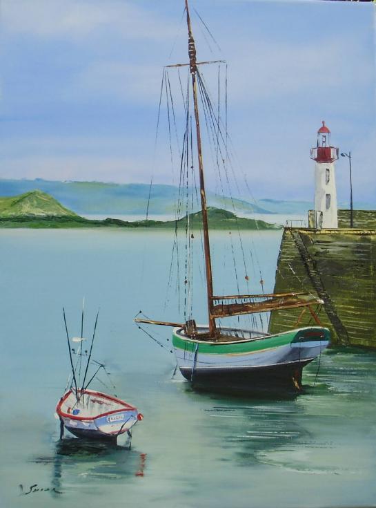 Sloop en Baie de Saint Brieuc - Daniel Serrec