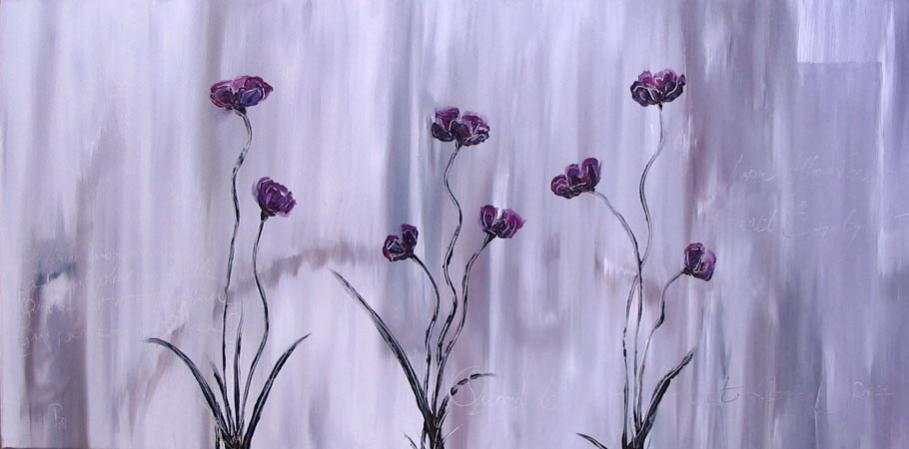 3 fleurs mauves - Patrick Soumet - Click to enlarge