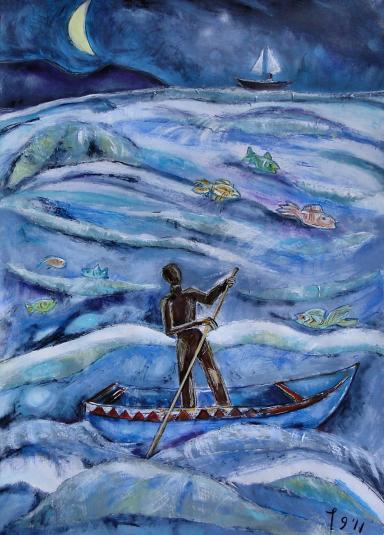 Bleu marine - Jelly Cloux-Wesly