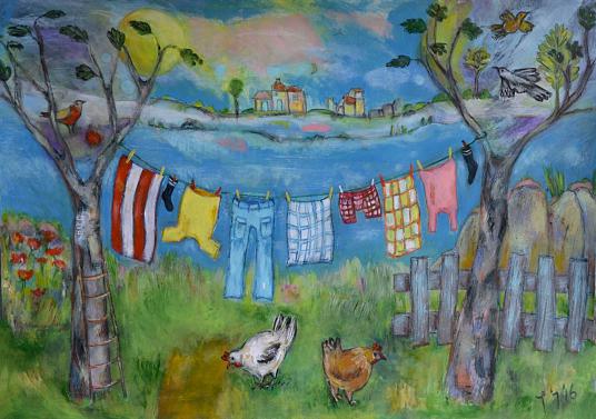 Corde à linge - Jelly Cloux-Wesly