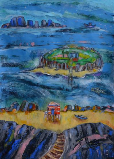 Un îlot dans la houle - Jelly Cloux-Wesly