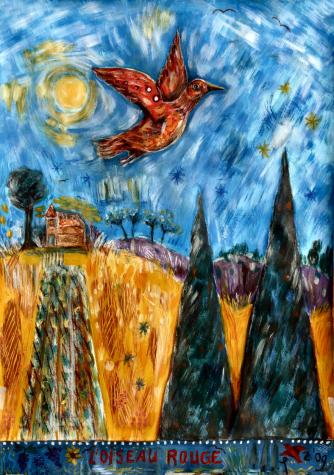 L'oiseau rouge - Jelly Cloux-Wesly