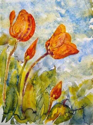 tulipes rouges - Bruno Dumont