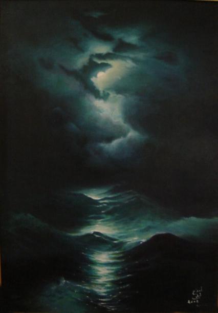 Tempête sur la mer  (d'aprés Aivazovski) - Leila Ameddah