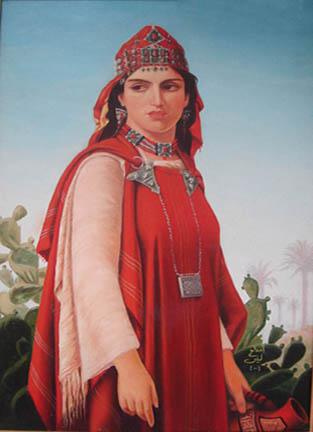 Femme Berbére   (d'aprés Vernet Lecompte) - Leila Ameddah