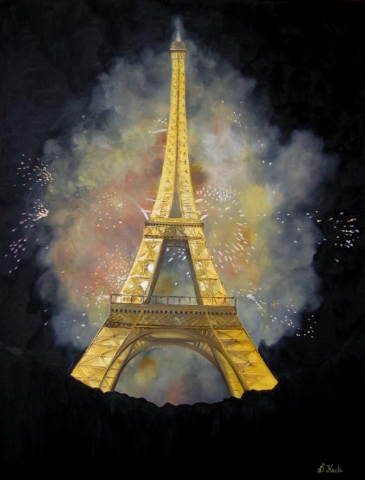 Tour Eiffel illuminée - Delphine Kacki