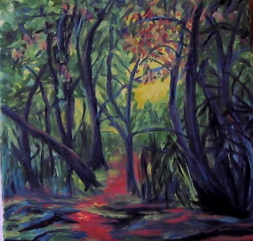Arbres bleus - Karin Frobe