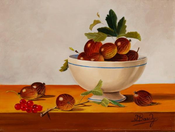 Bol de Groseilles - Jean-Marie Bardyn - Cliquer pour afficher en grand