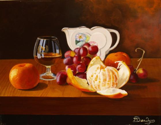Mandarine épluchée à la Cruche fleurie - Jean-Marie Bardyn