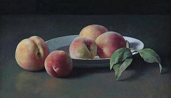 Pêches dans une Assiette - Jean-Marie Bardyn - Cliquer pour afficher en grand