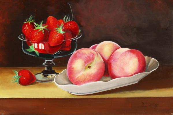 Pêches à la coupe de Fraises - Jean-Marie Bardyn - Click to enlarge