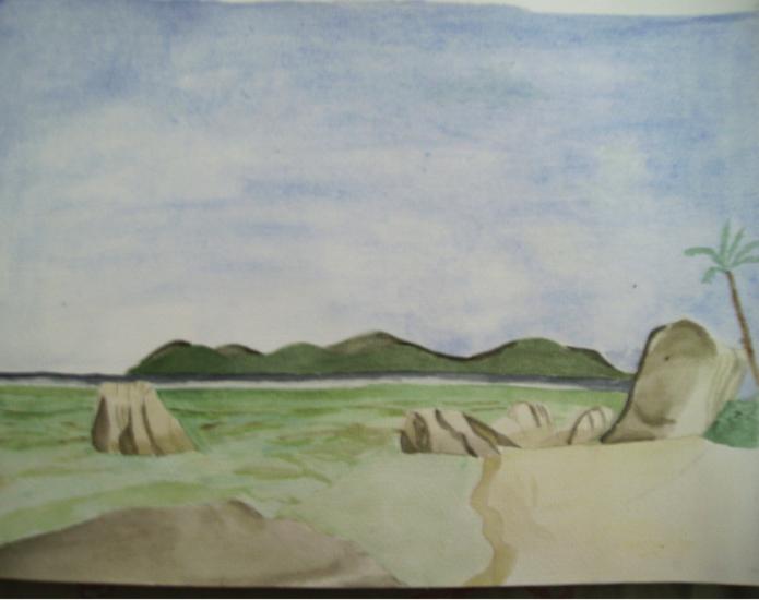 plage exotique - Amandine Goffart Petillon - Cliquer pour afficher en grand
