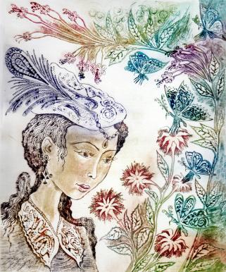 Girl with butterflies - Milen Litchkov