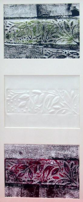 Feuilles roses et vertes - Alessandra Carlier-Checchia