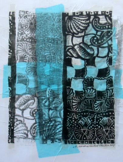 Coquillages croix bleu - Alessandra Carlier-Checchia