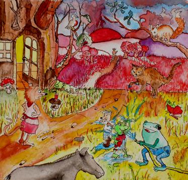 Children's Book Illustration Sample K - Viktor Hoffmann