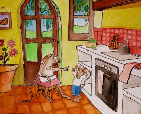Children's Book Illustration Sample O - Viktor Hoffmann