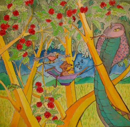 Children's Book Illustration sample L - Viktor Hoffmann