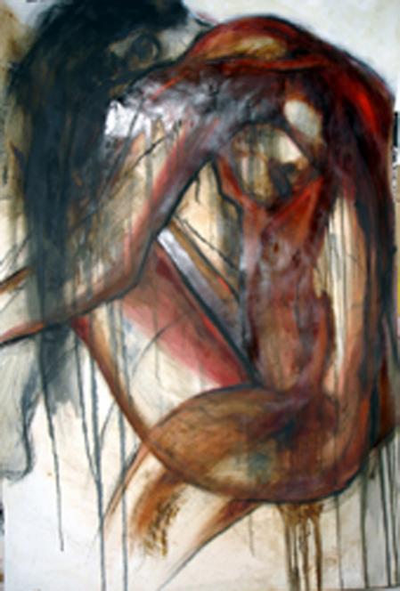 nu rouge I - Michel Martin