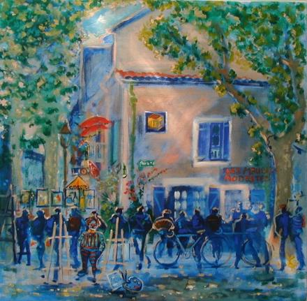 PEINTURE DANS LA RUE A BASSAN - Zebra