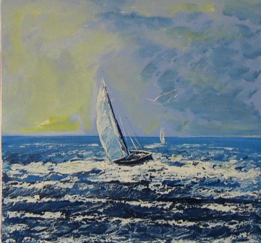 VOILIER CIEL BLEU ET JAUNE - Zebra