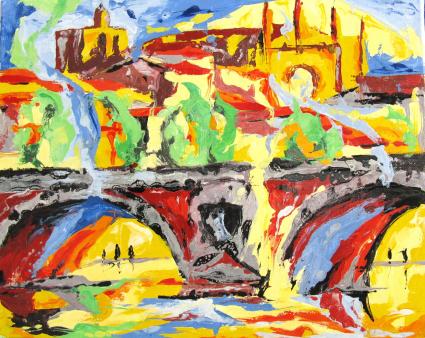 Soleil sur pont neuf - Jean-Luc Lopez