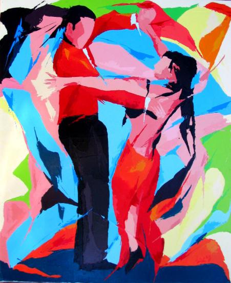 Tango en rouge et noir - Jean-Luc Lopez