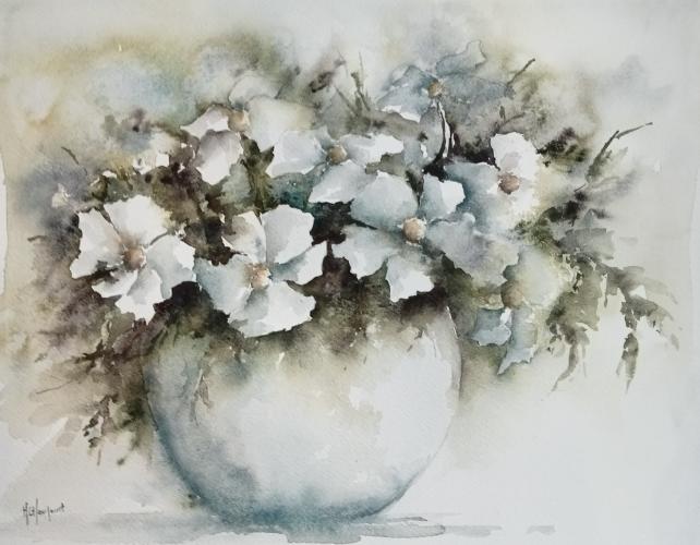 Le vase bleu - Marie-Charlotte Houpeurt-Chauffeté - Click to enlarge